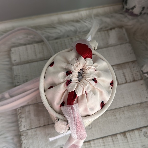 Nwt Kate spade other Dottie embroidered straw Dottie ladybug cylinder bag - Picture 8 of 13